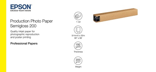 Papier fotograficzny w roli Epson Production Photo Paper Semigloss 200